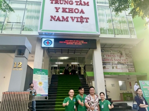 Diễn viên Lý Hùng trải nghiệm dịch vụ tại Trung tâm Y khoa Nam Việt - Quảng Nam