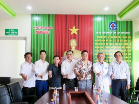 Diễn viên Lý Hùng trải nghiệm dịch vụ tại Trung tâm Y khoa Nam Việt - Quảng Nam