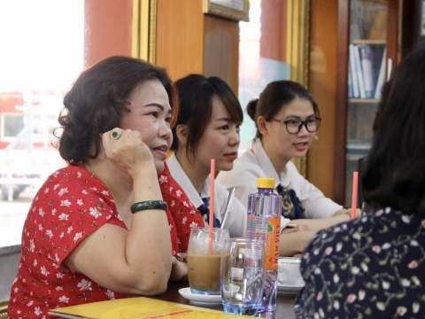 Bà Trương Mỹ Hoa - Nguyên Phó Chủ tịch nước đến thăm và làm việc tại Tập đoàn Giáo dục Quốc tế Nam Việt